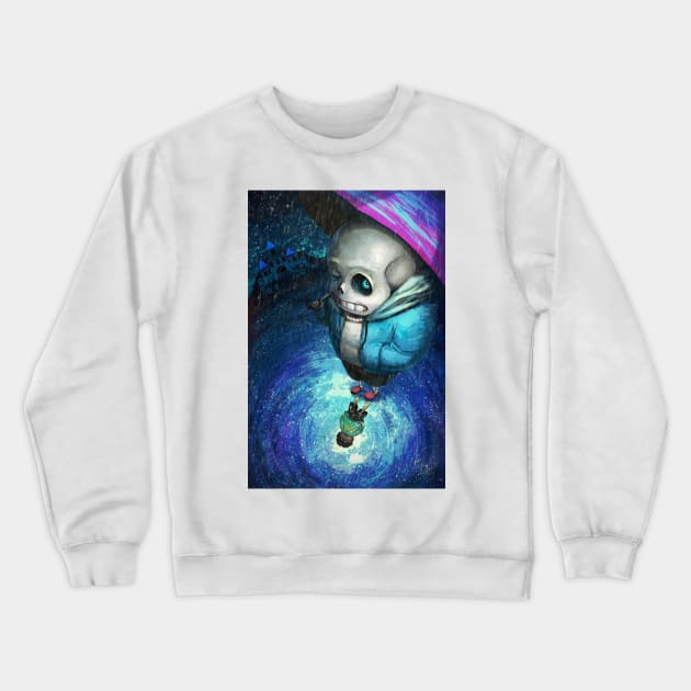 Sans and Chara Crewneck Sweatshirt by ZlaGo